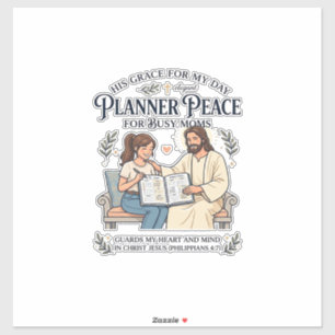 Jesus Homeschool Moeder Planner Shirt Gebeds Gebas Sticker