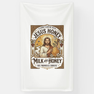 Jesus Honing Melk En Honing Jezus Honing Melk Honi Spandoek