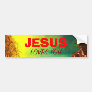JESUS HOUDT VAN JE Bumpersticker