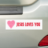 JESUS HOUDT VAN JE Bumpersticker (Op auto)