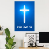JESUS HOUDT VAN JE - Christelijk Poster (Thuiskantoor)