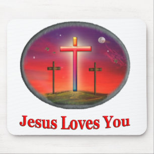 jesus houdt van je muismat