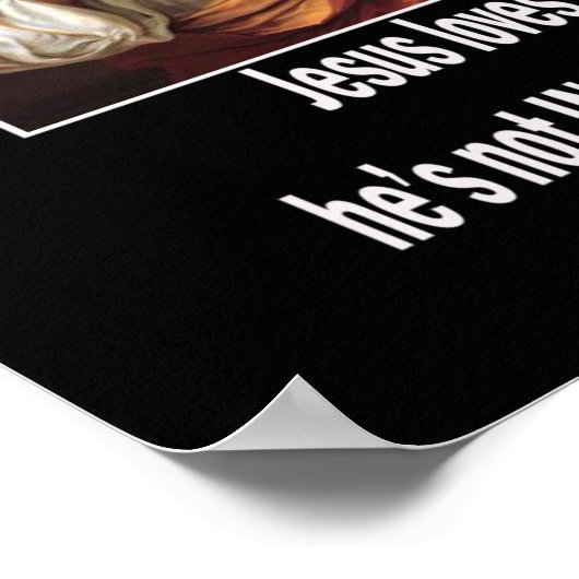 jesus houdt van je poster (Hoek)