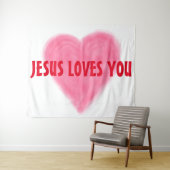 JESUS HOUDT VAN JE Tapestry Wandkleed (In Situ (horizontaal))