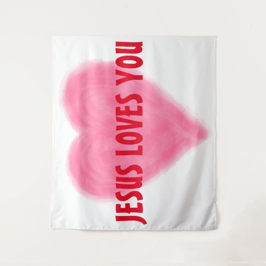 JESUS HOUDT VAN JE Tapestry Wandkleed (Voorkant)