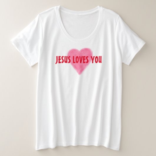 JESUS HOUDT VAN JULLIE Women's Plus Size T-Shirt (Design voorkant)