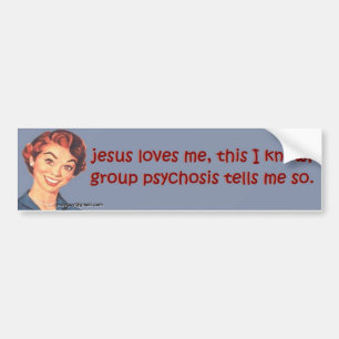 jesus houdt van me, dit weet ik... bumpersticker