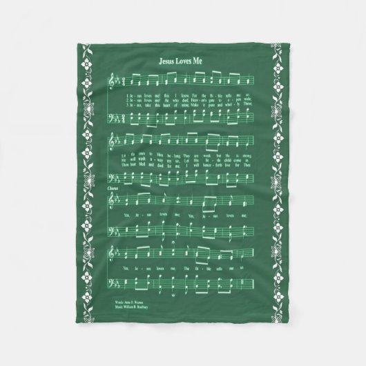 JESUS HOUDT VAN ME FLEECE DEKEN (Voorkant)