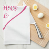JESUS HOUDT VAN ME in het hart Theedoek (Quarter Fold)