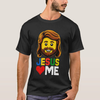 Jesus Houdt Van Mij Bouwer Bouwstenen Blokken Chri T-shirt