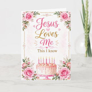 Jesus Houdt van Mij | Christelijke Verjaardagskaar Kaart