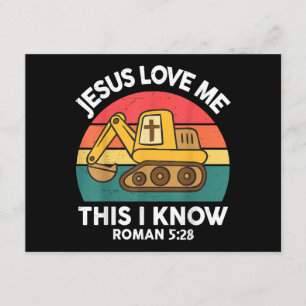 Jesus Houdt van Mij Deze Graafmachine Christenen Informatiekaartje