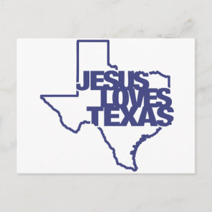 Jesus houdt van Texas Briefkaart
