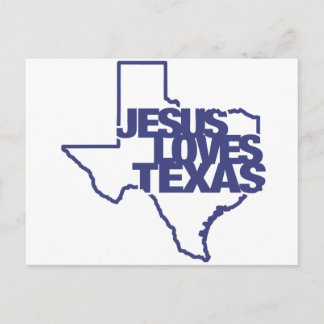 Jesus houdt van Texas Briefkaart