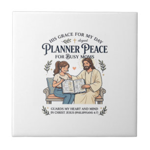 Jesus Huischool Moeder Planner Shirt Gebaseerd op  Tegeltje