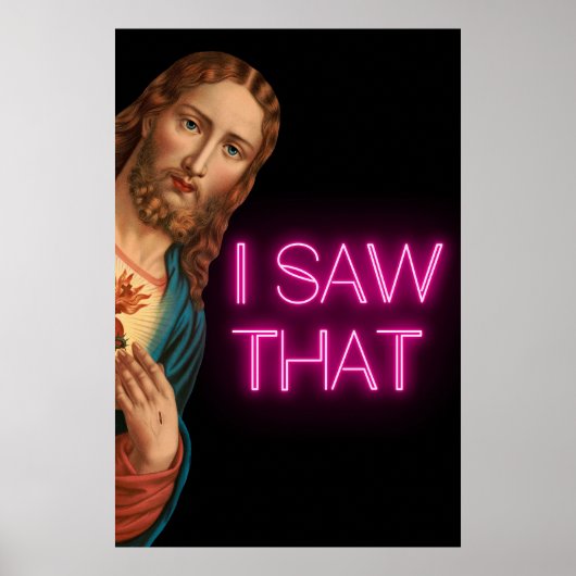 Jesus I Saw That Meme Poster (Voorkant)