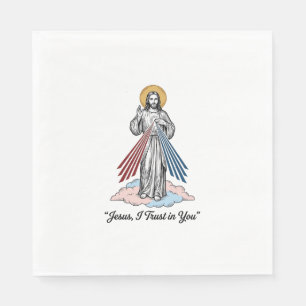 Jesus Ik Vertrouw Op Jou Vintage Gravure Shirt Ont Servet