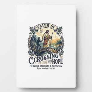 Jesus immigratie opnieuw beginnen met moed shirt C Fotoplaat