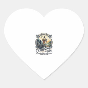 Jesus immigratie opnieuw beginnen met moed shirt C Hart Sticker
