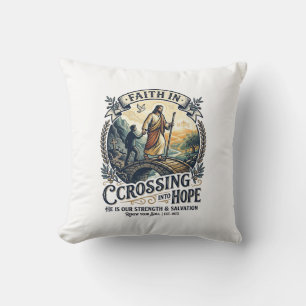 Jesus immigratie opnieuw beginnen met moed shirt C Kussen