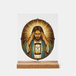 Jésus impatient Chargement Sablier Internet Lent T