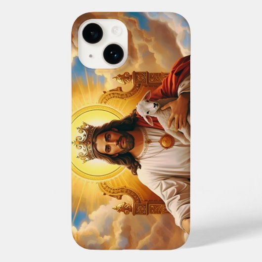 Jesus in het Koninkrijk der Hemelen iPhone hoesje (Achterkant)