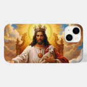 Jesus in het Koninkrijk der Hemelen iPhone hoesje (Achterkant (horizontaal))