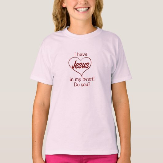 Jesus in My Heart shirt (Voorkant)