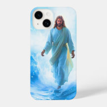 Jesus In Ocean Waves Iphone Case