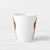 Jesus in Red and White Latte Mok (Voorkant)