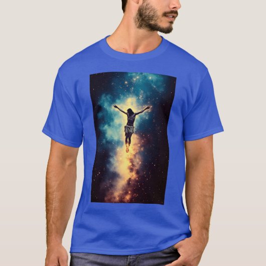Jesus In Space Resurrection 01 T-shirt (Voorkant)