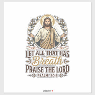 Jesus Indie Folk Akoestische Aanbidding Grafische  Sticker