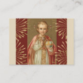 Jésus infantile de carte sainte de Prague (Devant)