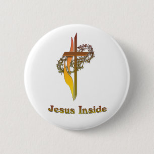 Jesus Inside Ronde Button 5,7 Cm