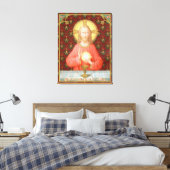 Jesus Instituting Heilige Communion (SAU 045) Canvas Afdruk (Insitu (Slaapkamer))