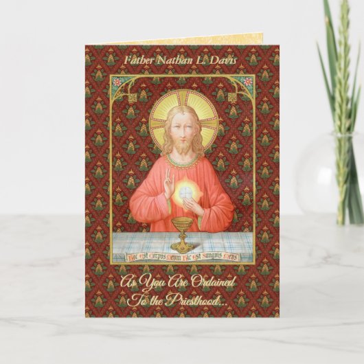 Jesus Instituting the Eucharist (SAU 045) Kaart (Voorkant)