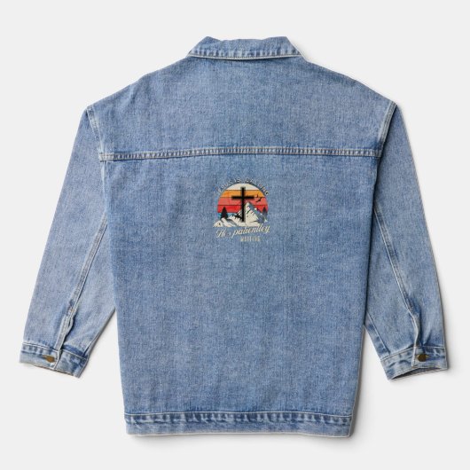 Jesus is calling denim jacket (Achterkant)