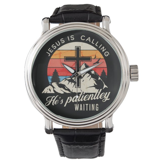 Jesus is calling horloge (Voorkant)