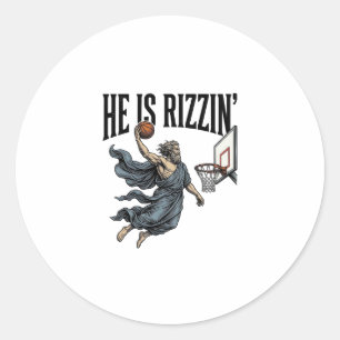 Jesus Is Calling telefoon scherm Christelijke Vect Ronde Sticker