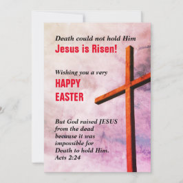 JESUS IS Christelijke Pasen RISEN Feestdagenkaart