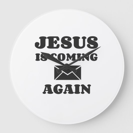 JESUS IS COMING AGAIN GROTE KLOK (Voorkant)