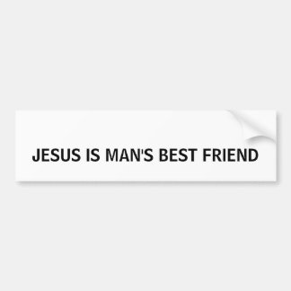 JESUS IS DE BESTE VRIEND VAN MAN BUMPERSTICKER