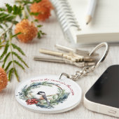 JESUS IS DE REDEN VOOR DE SASON-kerstcitaat Sleutelhanger (Voorkant Rechts)