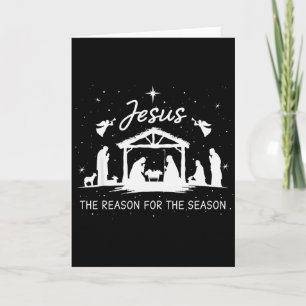 Jesus Is De Reden Voor Het Seizoen Kerstmis Xmas  Kaart