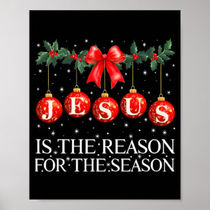 Jesus Is De Reden Voor Het Seizoen Kerstmis Xmas Poster