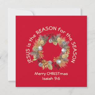 JESUS IS DE REDEN VOOR ZEER kerstfeest Feestdagenkaart