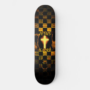 Jesus is Heer kruis skateboard