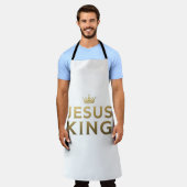 Jesus Is King - All-Over Print Christelijk Schort (Gedragen)