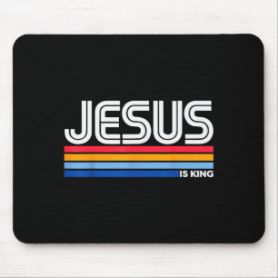 Jesus Is King Christelijk Kruis God Geloof Bijbel Muismat