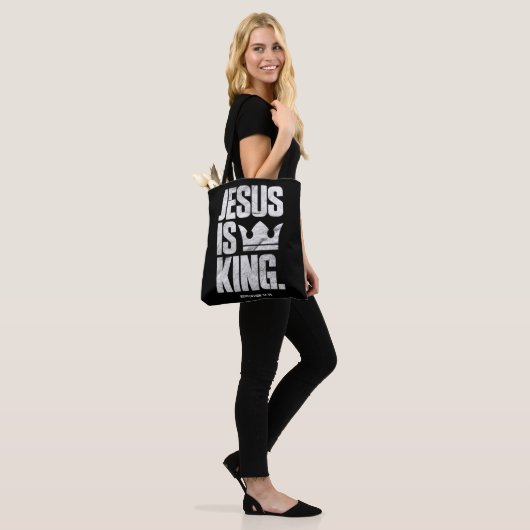 Jesus Is King Christian Bible Scripture Quote Pull Draagtas (Op model)